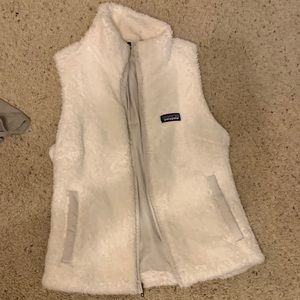 White Fuzzy Vest